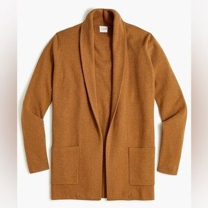 Jcrew Chelsea Sweater Blazer Heather Camel Tan Long Cardigan XXS